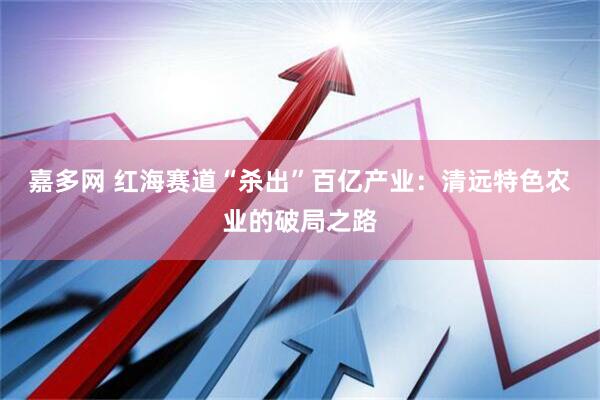 嘉多网 红海赛道“杀出”百亿产业：清远特色农业的破局之路