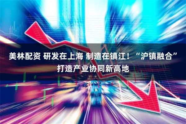 美林配资 研发在上海 制造在镇江！“沪镇融合”打造产业协同新高地