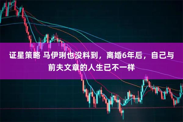 证星策略 马伊琍也没料到，离婚6年后，自己与前夫文章的人生已不一样